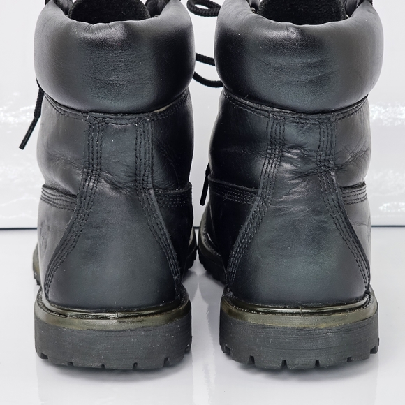 Timberland Women's 6-inch Premium Waterproof Black Leather Boot, EUC, size 8.5 - Picture 6 of 12
